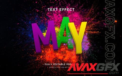 PSD may text effect