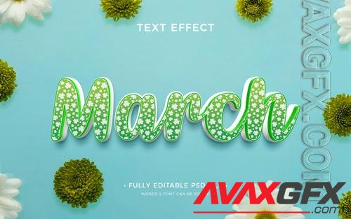 PSD march text effect