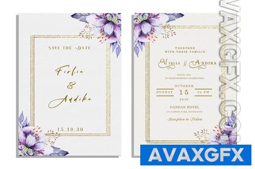 PSD invitation elegant cards