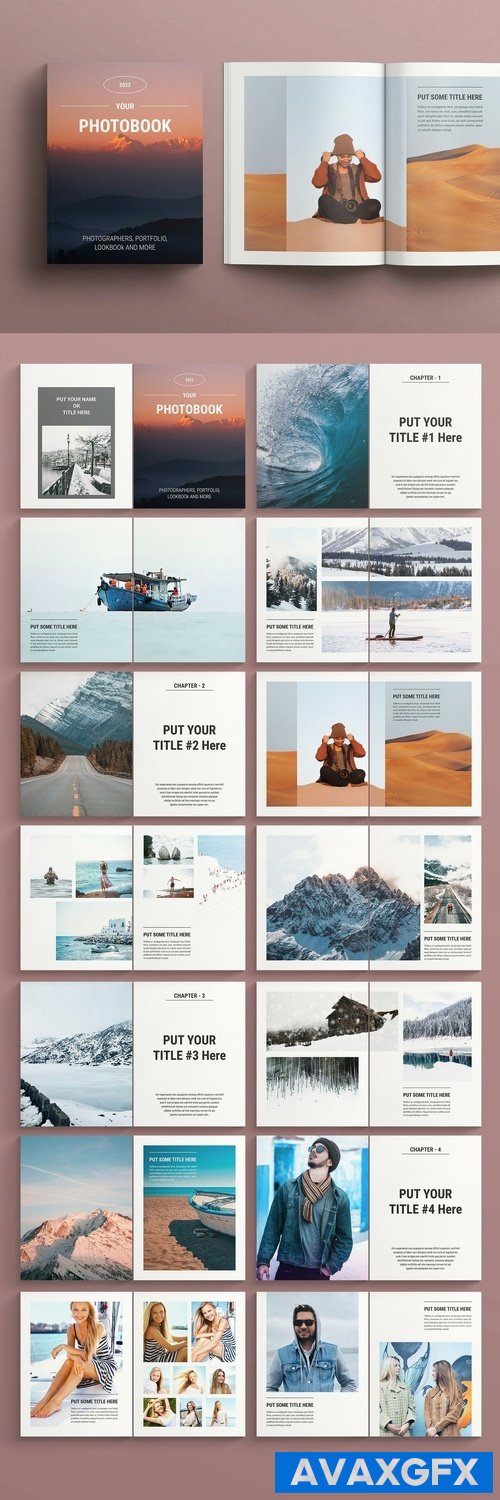 Adobestock - Photo Album Book Layout 524349256