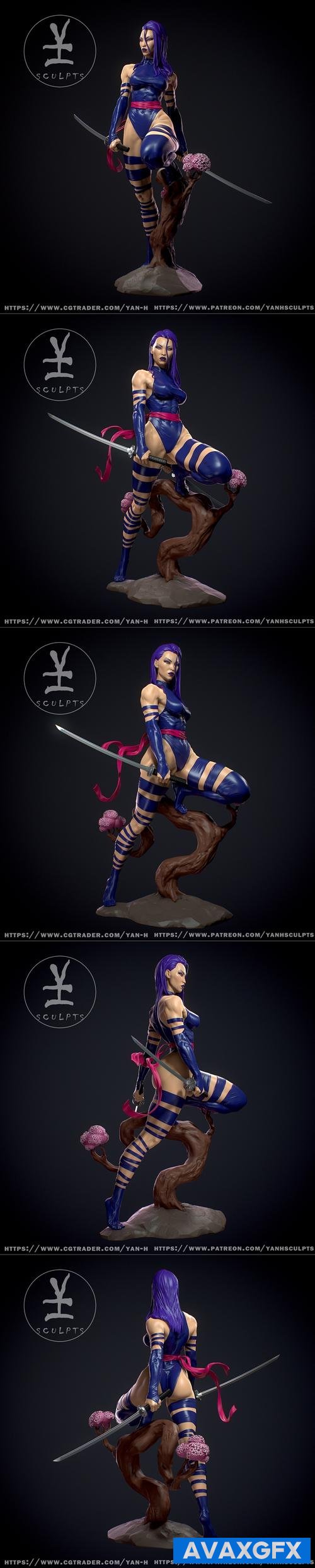 Psylocke - Yan-H – 3D Print
