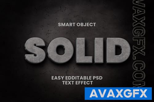 PSD solid concrete tect effect