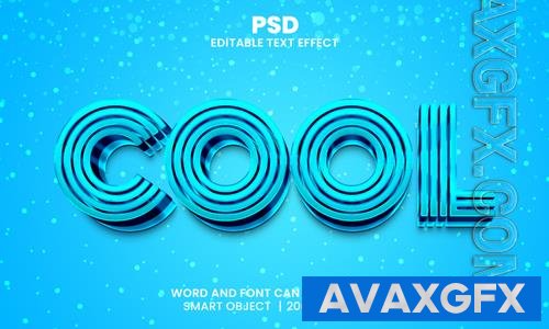 PSD cool 3d editable photoshop text effect style with background