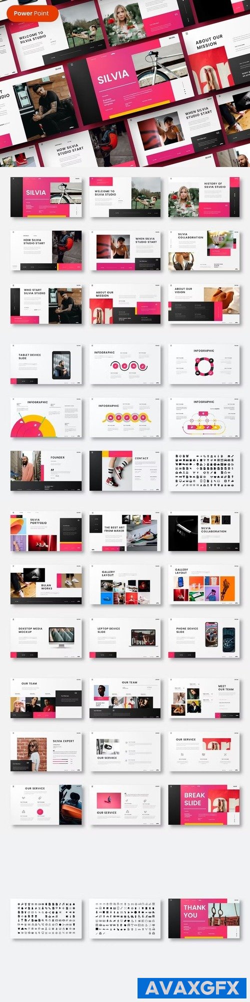 Silvia - Business PowerPoint Template 377SDPW