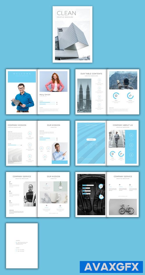 Adobestock - Clean Creative Brochure 524535111