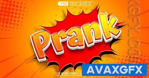 PSD prank with editable 3d style text effect