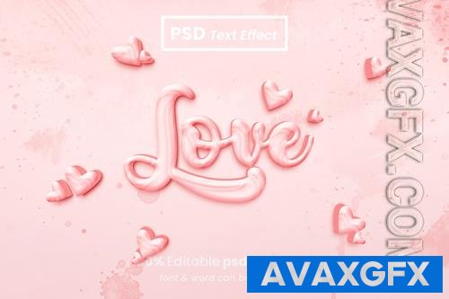 PSD love editable 3d text effect vol 2