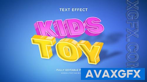 PSD toy text effect