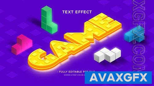 PSD game toy text effect