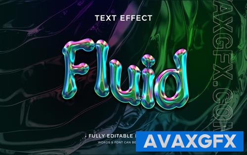 PSD metal liquid text effect vol 4