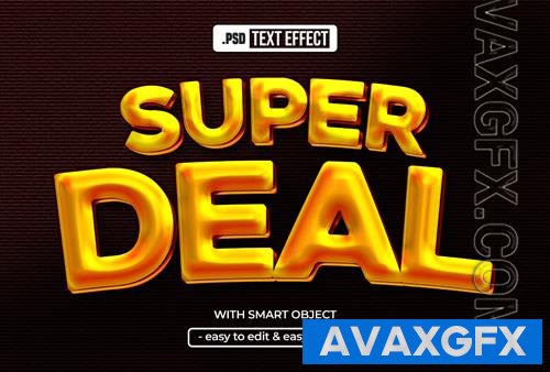 PSD super deal editable text effect