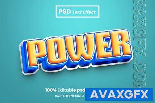 PSD power editable 3d text effect