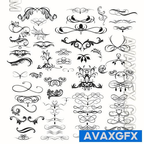 Ornaments drawn decorative vector  collection