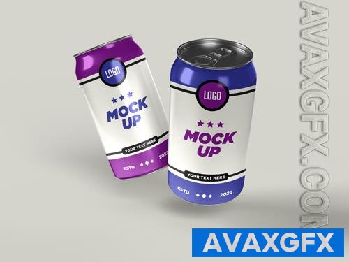 PSD drink can mockup design