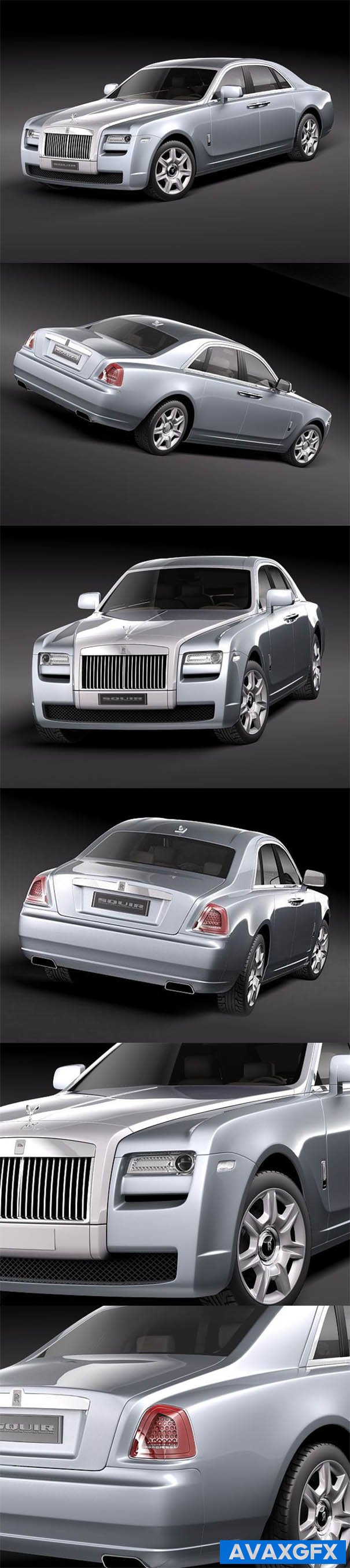 Rolls Royce Ghost 2011 3D Model