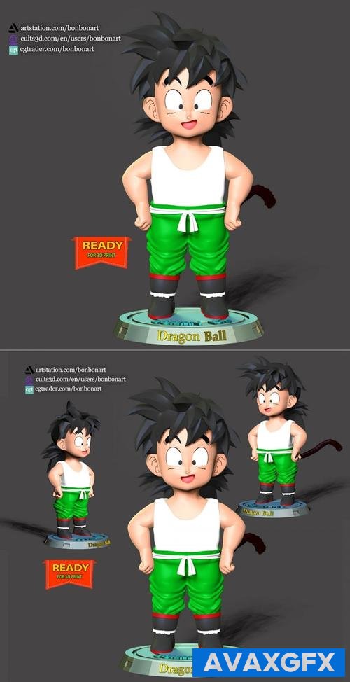 Dragon Ball - Gohan Kid – 3D Print