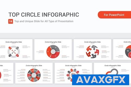 Top Circle Infographic PowerPoint Template ENAG35E