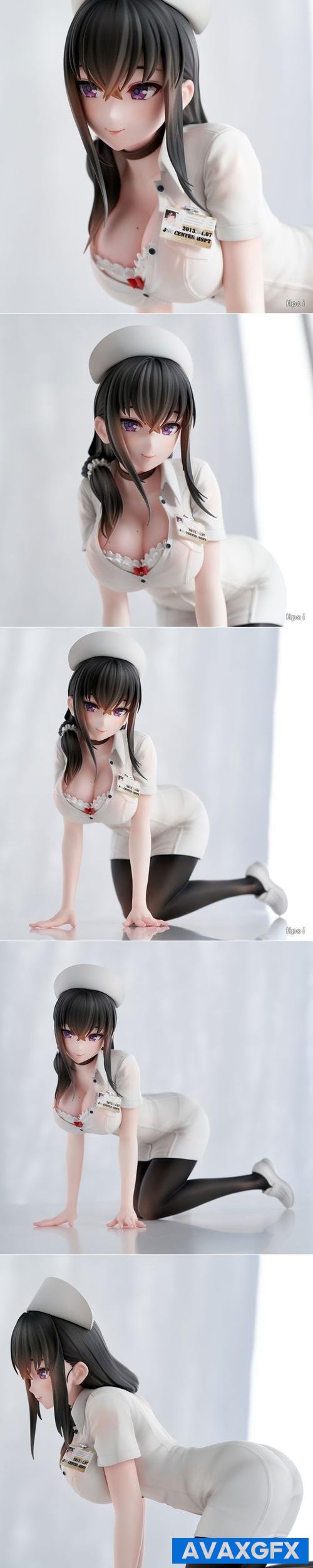 Black Silk Nurse Figure – 3D Print