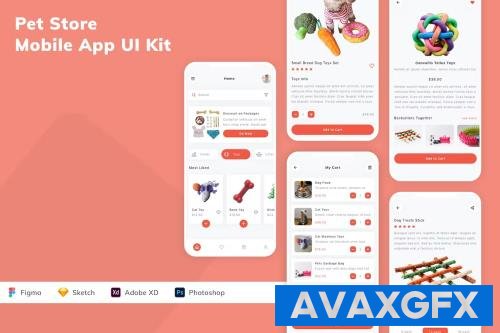 Pet Store Mobile App UI Kit N5ZF9HL