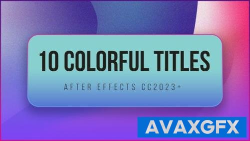 Videohive - 10 Colorful Titles 43194013