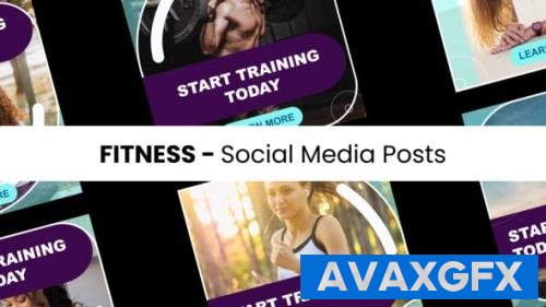 Videohive - Fitness - Social Media Posts 43219157