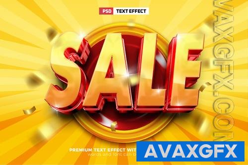 PSD super best deal promo 3d editable text effect