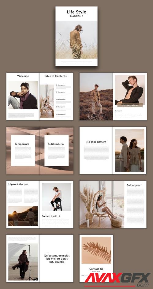 Adobestock - Magazine Layout 532565028