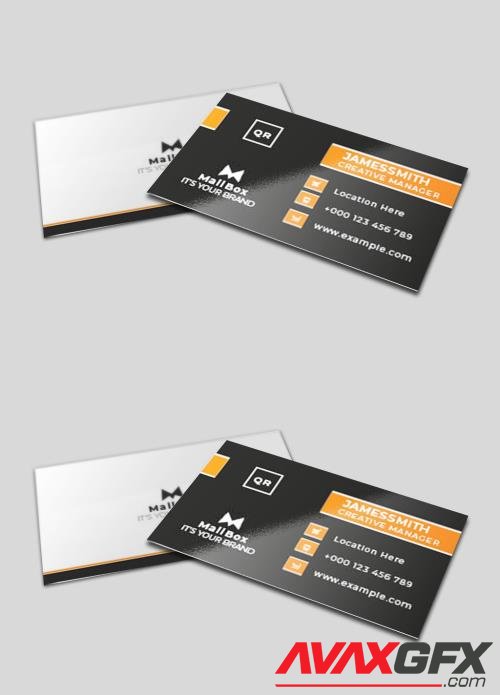 Adobestock - Orange Business Card 532565002