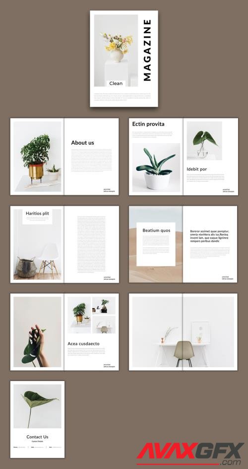 Adobestock - Clean Magazine Layout 532560765