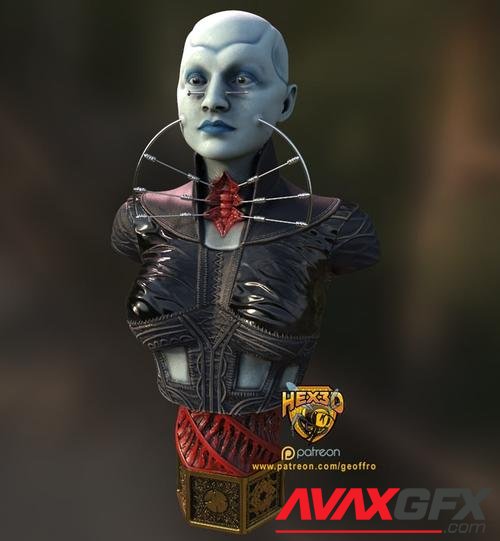 Hex3D - Female Cenobite – 3D Print