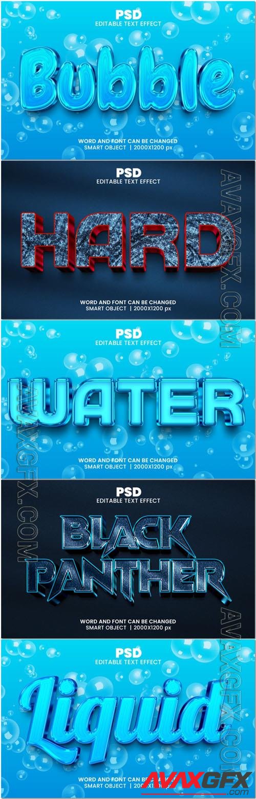 Psd style text effect editable set vol 131