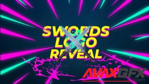 Videohive - Swords Fight Gaming Logo Reveal 43224281