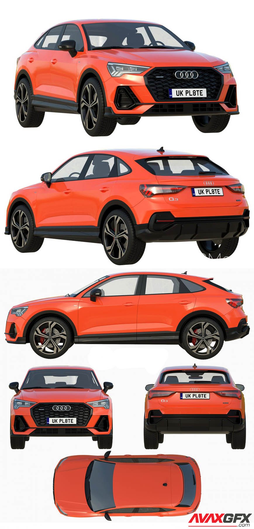 Audi Q3 Sportback 2020 3D Model