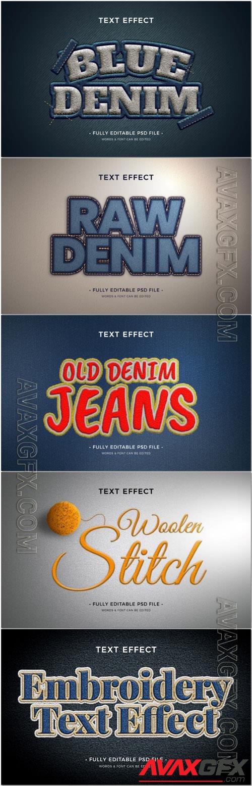 Psd style text effect editable set vol 137