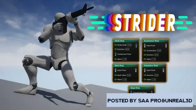 Unreal Engine Code Plugins Strider - Animation Warping v1.10 (5.0)