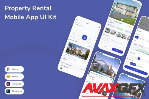 Property Rental Mobile App UI Kit 58VXLCN