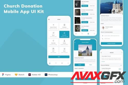 Church Donation Mobile App UI Kit X8VY22X