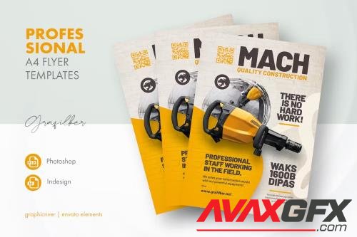 Drill Machine Flyer Templates CKJVZ3A