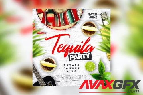 Tequila Party Flyer D4SLV3Z