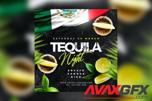 Tequila Party Flyer MCN8CPE
