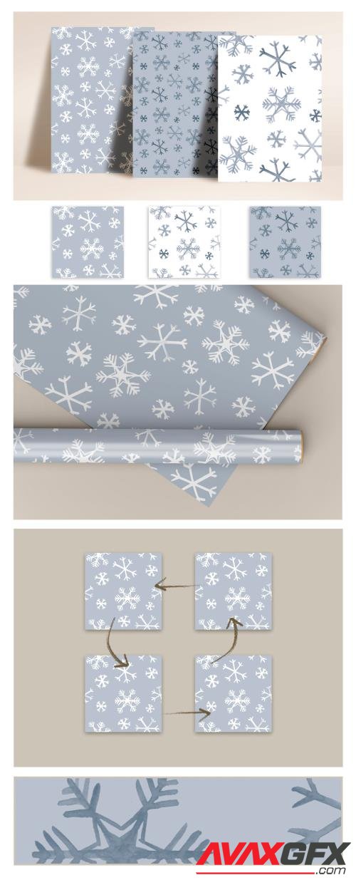 Adobestock - Pattern Christmas Snow 454633476