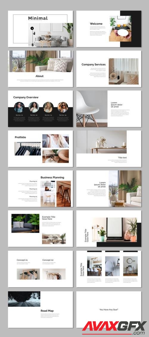 Adobestock - Minimal Presentation Layout 532558056