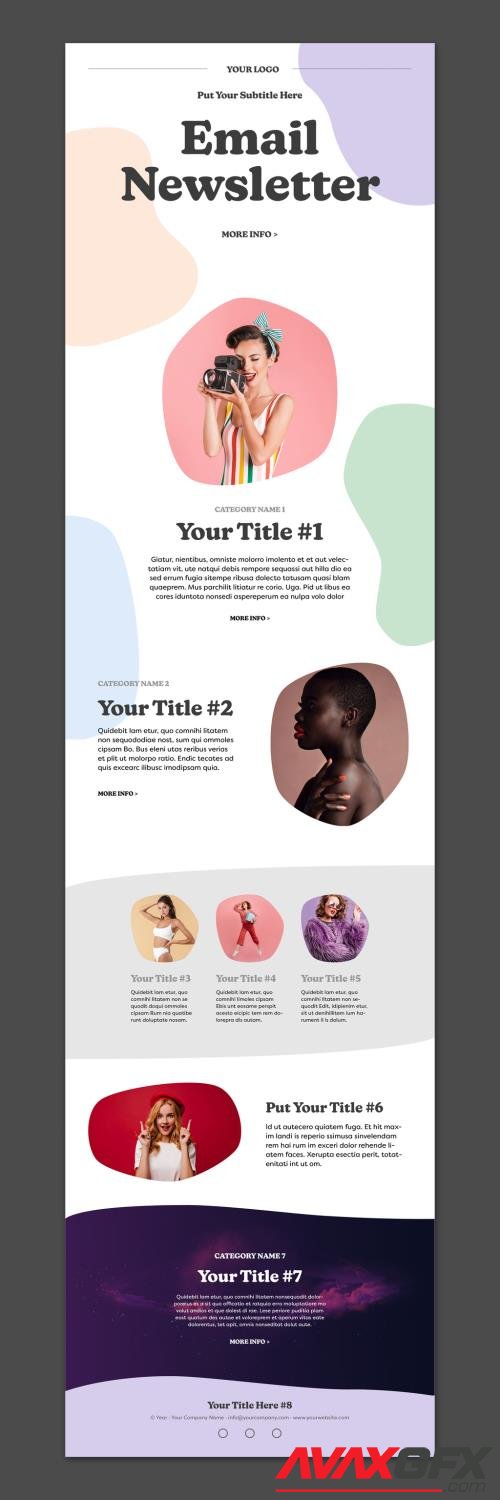 Adobestock - Colorful Email Newsletter 532557873