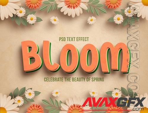 PSD spring floral editable text effect vol 2