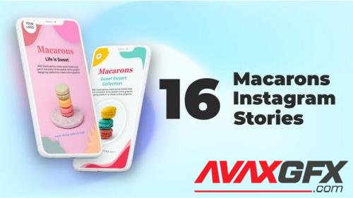 Videohive - Macarons Instagram Stories 32384901