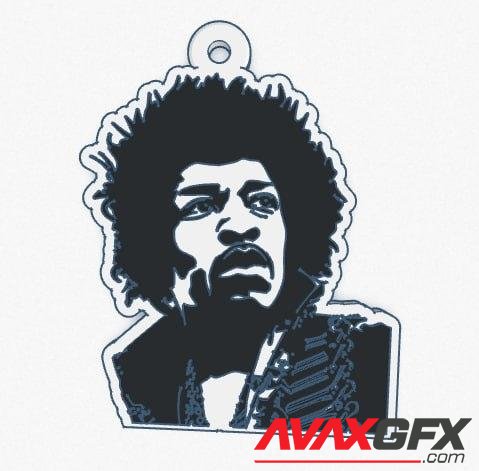 Jimmy hendrix – 3D Print