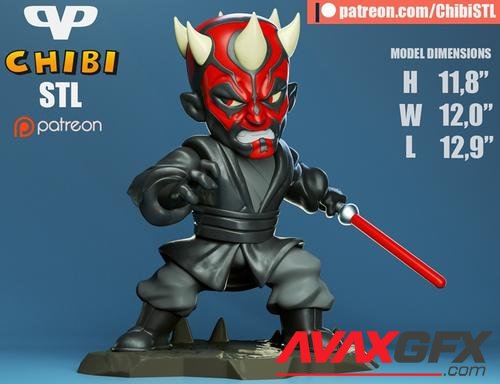 3DXM - Darth Maul Chibi – 3D Print