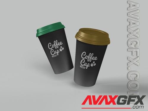 PSD cool coffee cup mockup design