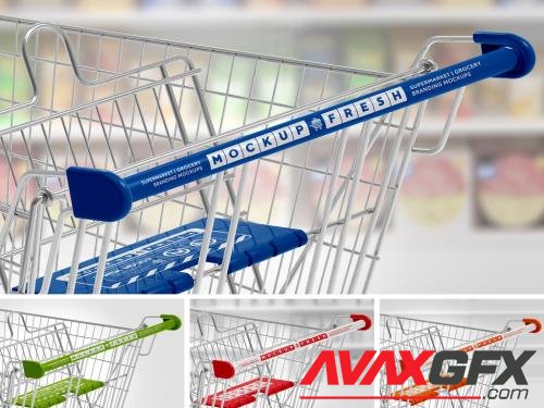 Adobestock - Shopping Metal Cart Closeup Mockup 461123912