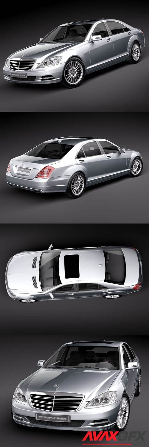 Mercedes S-Class 2010 3D Model